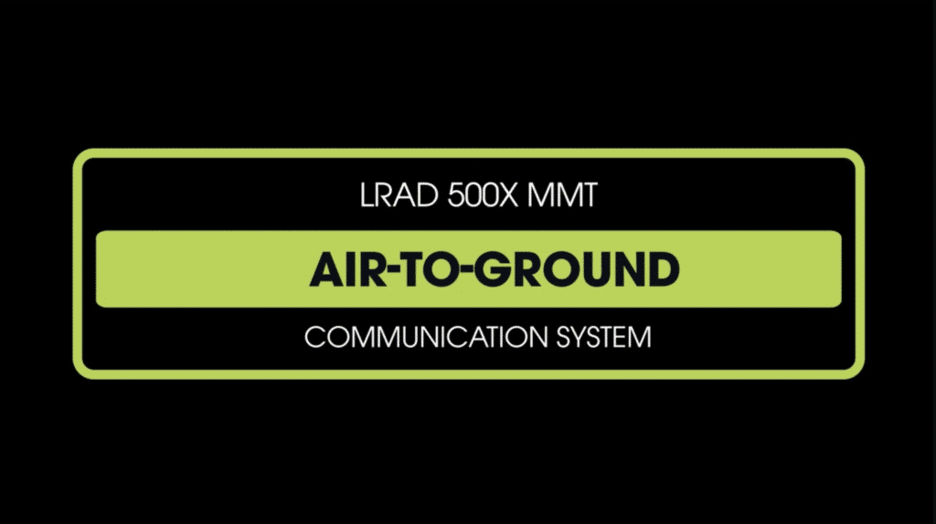 LRAD 500X-MMT Air to Ground Communication System