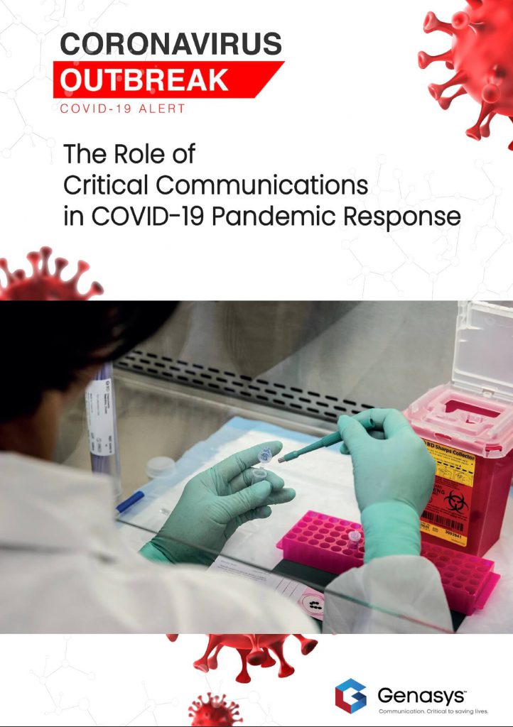 Lab worker analyzing samples for COVID-19.