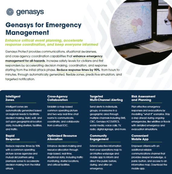 Genasys for Emergency Management Brochure