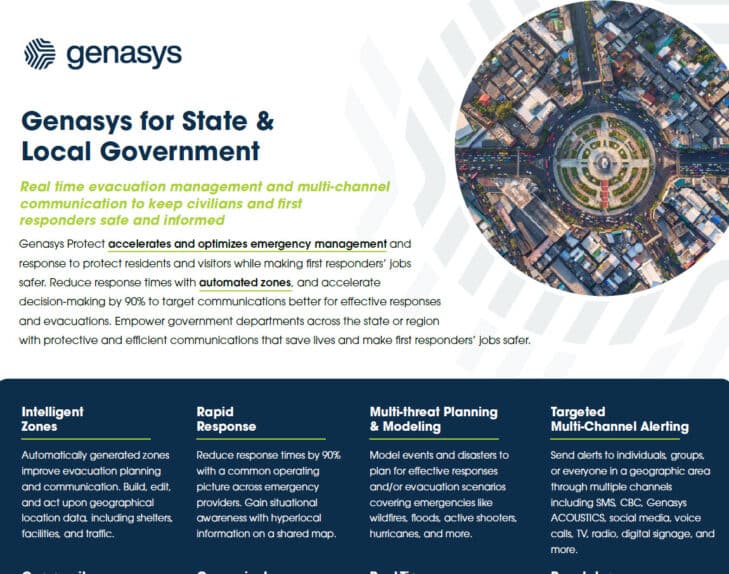Genasys for State & Local Government Brochure