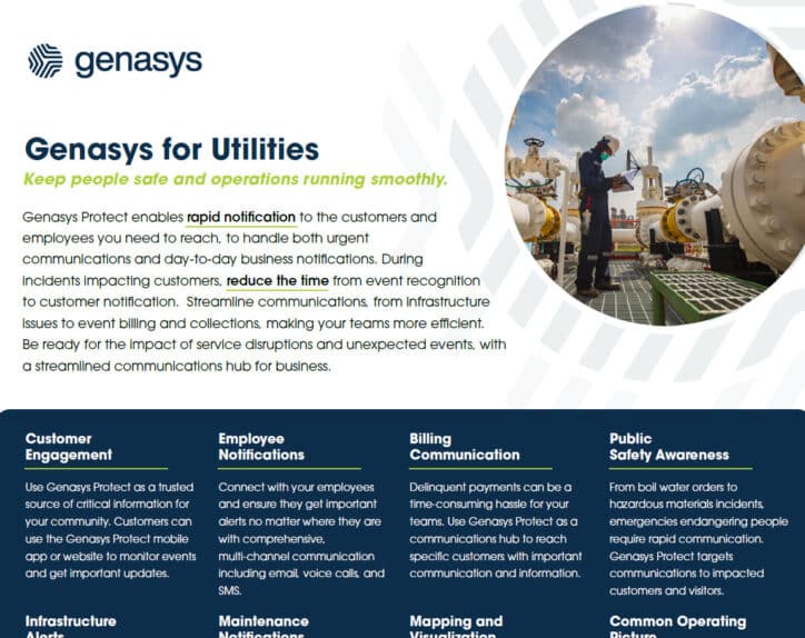 Genasys for Utilities Brochure