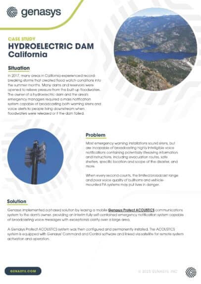 Hydroelectric Dam, California – Critical Infrastructure