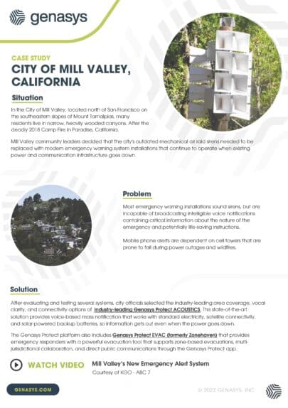 Mill Valley, California – Emergency Management