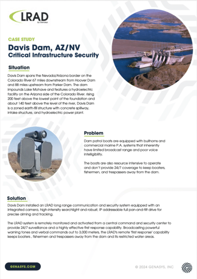 Davis Dam, NV/AZ – Critical Infrastructure