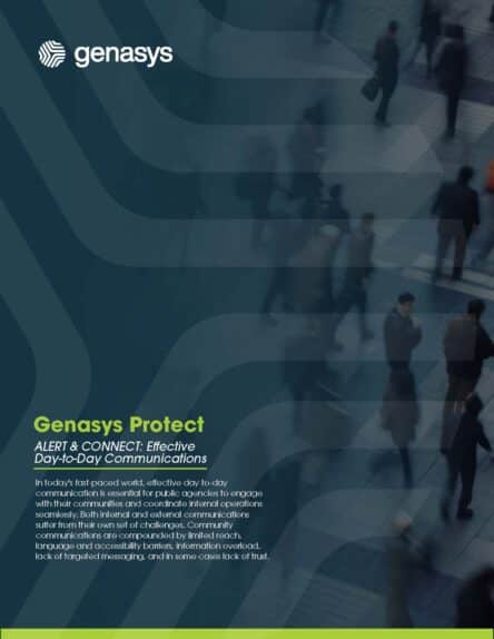 Genasys Protect ALERT & CONNECT Non-Emergency Communications