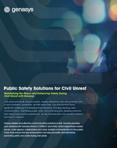 Public Safety Solutions for Civil Unrest