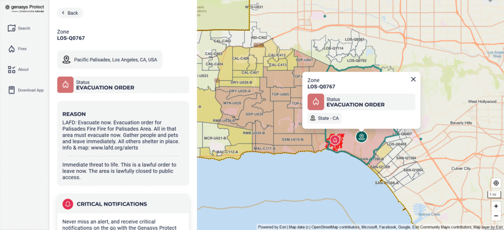Stay Safe During the Los Angeles County Wildfires with Genasys Protect