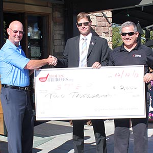 Genasys giving back at a veterans' golf tournament fundraiser.
