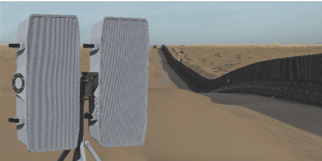 Large scale LRAD equipment mounted along the U.S. border.