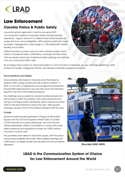 Czech Police – Public Safety Applications