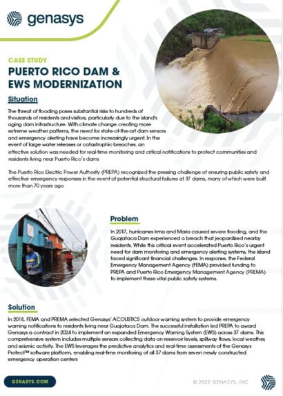 Puerto Rico Dams and EWS Modernization