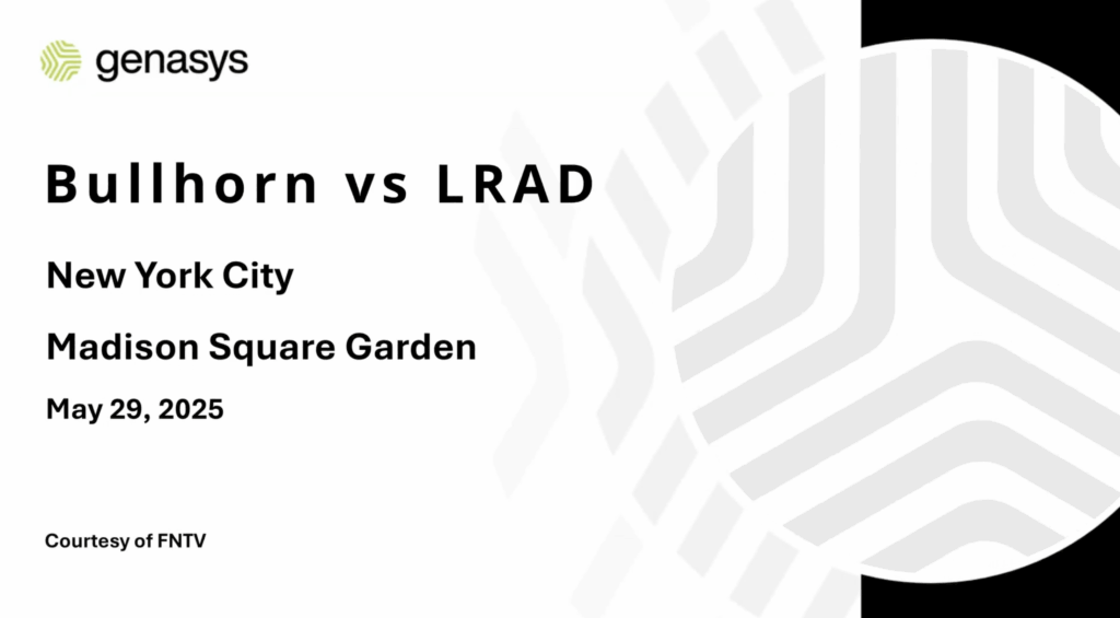 Bullhorn vs. LRAD – Madison Square Garden