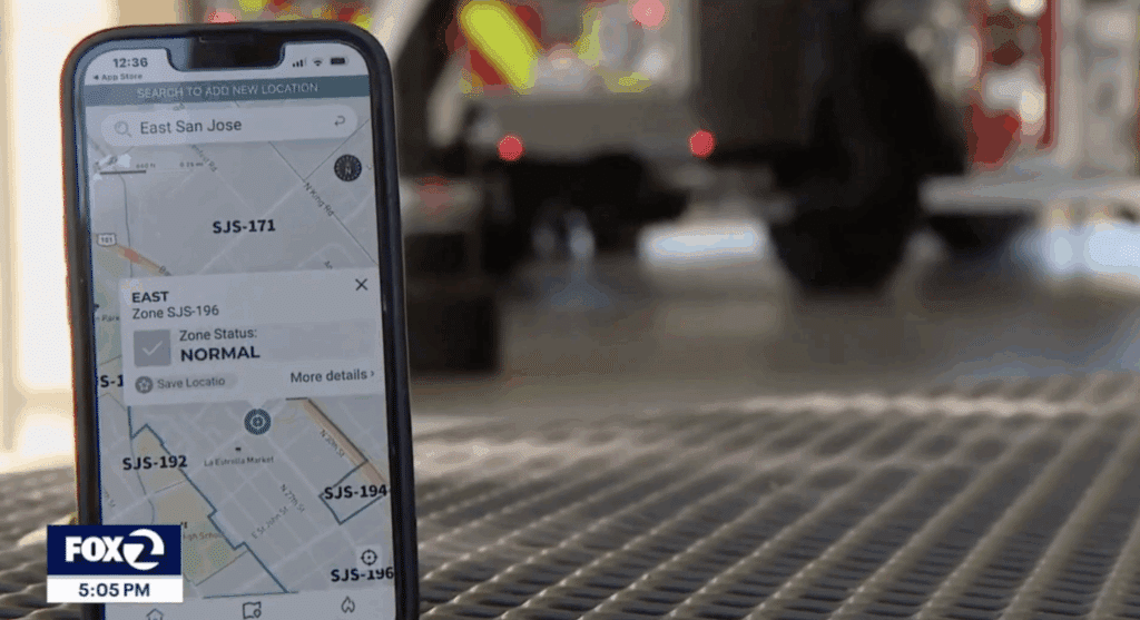 San Jose, CA Activates Genasys Protect Hours Before Wildfire