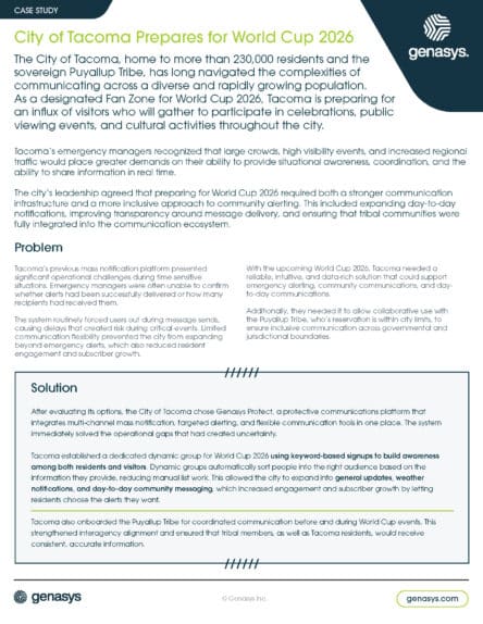 City of Tacoma, WA Case Study