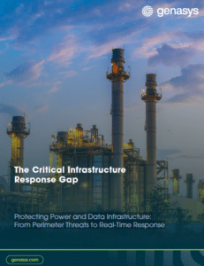 Cover image of the Critical Infrastructure eBook showing a power substation